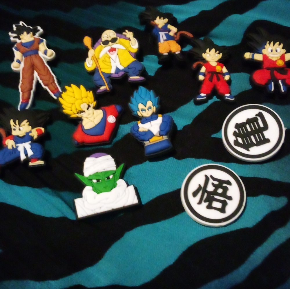 11 Piece Set Dragon Ball Z Croc Shoe Charms